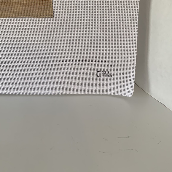 JP Hand-painted Needlepoint Canvas Blue Pots Yellow Peony Ginger Jar Vases Snail - Picture 7 of 7